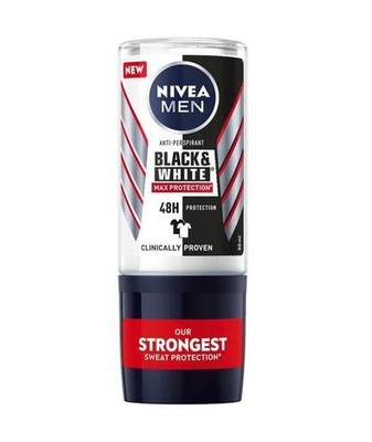 99,83 /L - 6x Nivea Men Deo Roll On   Black & White Max Protection   50 ml
