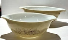 2 VIntage PYREX Forest Fancies Nesting Bowls 444 + 443