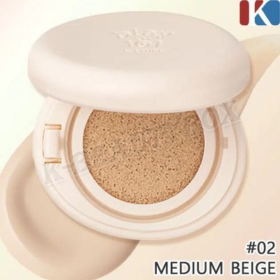 PLAY101 By ETUDE Slim Layered Cushion 15g #02 Medium Beige SPF50+ PA+++ K-Beauty