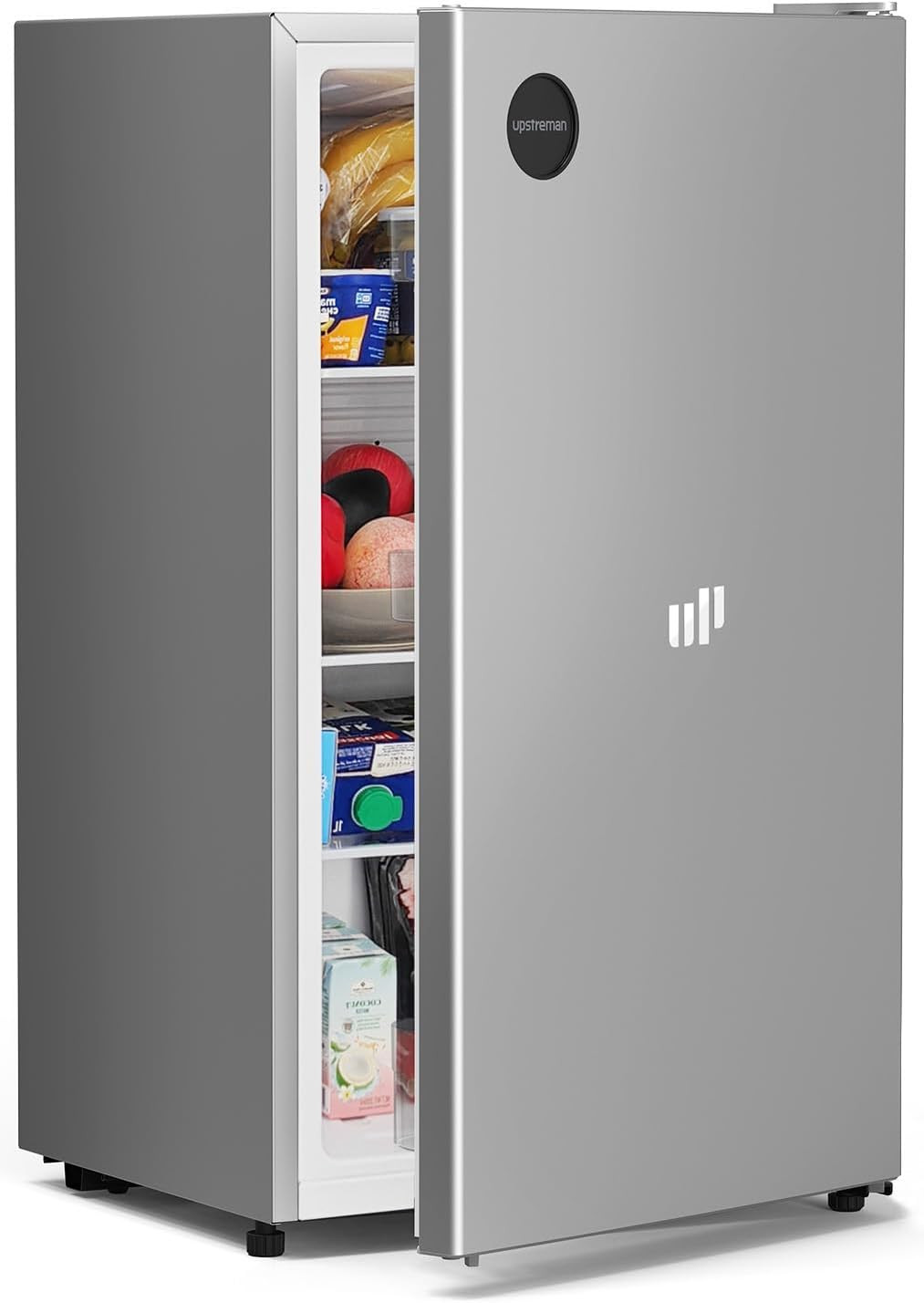 3.2 Cu.Ft All-Refrigerator Mini Fridge, Single Door Small Refrigerator, Dorm Fri