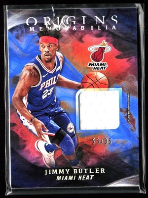 2019-20 Panini Origins Memorabilia Blue #'d /35 Jimmy Buttler Miami Heat