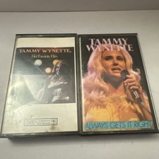 Tammy Wynette Her Favorite Hits  Always Gets It Right Cassette Lot Of 2 Country