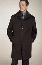 Loro Piana SZ 52R 100% Wool Storm System Overcoat Brown JW Nordstrom PRISTINE