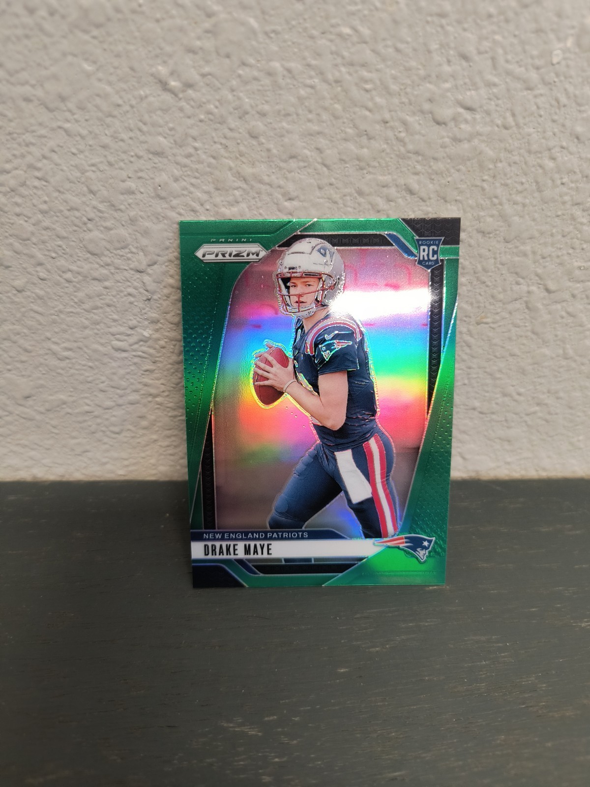 2024 Panini Prizm - Rookies Drake Maye #329 Green Prizm (RC)