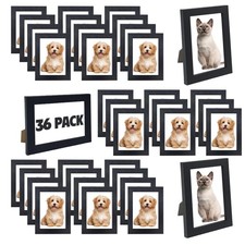 Set of 36 Picture Frame Bulk 4x6 Photo Picture Frames Gallery Wall Photo Fram...