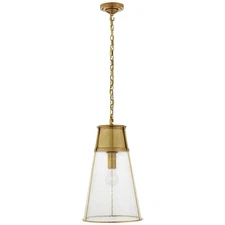 Visual Comfort Robinson Large Pendant Hand Rubbed Antique Brass TOB 5753HAB-SG