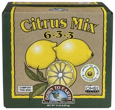 Down to Earth Organic Citrus Fertilizer Mix 6-3-3, 15 lb