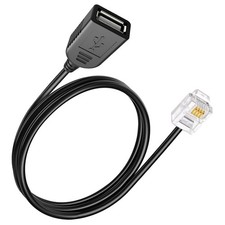 RJ11 to USB Adapter Male to Female 30cm Telephone Modem Fax Communication Con...