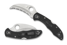 Spyderco Knives Tasman 2 Lockback Salt Series Black FRN H2 C106SBK2