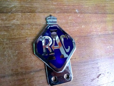 RAC BADGE, RARE 50 YEARS MEMBERSHIP, VINTAGE ORIGINAL,MOTORCYCLE, GRILLE,SCOOTER