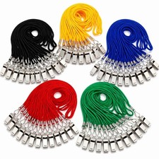 100 Pcs Stainless Steel Referee Whistles Bulk with Lanyard  Clip, Individual...