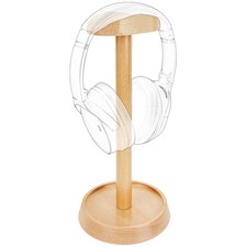 Geekria Wooden Headphones Stand for Over-Ear Headphones (Beech)