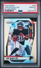 2024 PANINI PRIZM SILVER PRIZM #342 JASE MCCLELLAN PSA 10