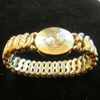 Vtg 1940s American Queen Expansion WWII  US Navy Sweetheart Bracelet Signed — photo 8