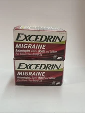 Lot Of 2 Excedrin Migraine Pain Relief - 200 Count Exp 5/2026