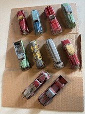 LOT of 10 VINTAGE TOOTSIE TOYS Fire Truck ,Work Trucks Race Car & More Die Cast.