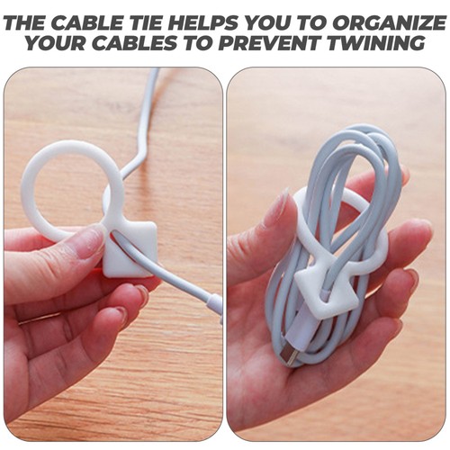5 Pcs Cable Organizer Travel Silicone Straps Cord for Appliances - 第 9/12 張圖片