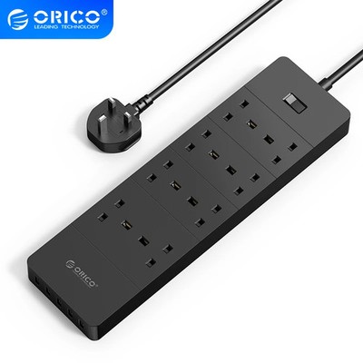 ORICO Power Strip with Extension Cable Electrical Sockets with USB Ports