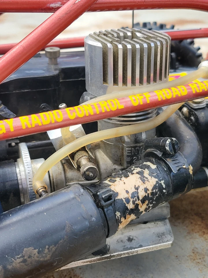 Vintage Kyosho Rarität Verbrenner Buggy mit Käfig Voll Metall und Enya 21 X - Bild 4 von 4