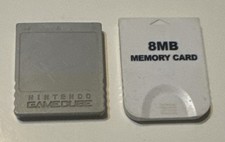 Official Nintendo Gamecube Memory Card DOL-008 Genuine Grey OEM  1 Extra 