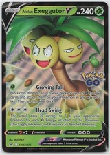 Carte Jumbo Alolan Exeggutor V SWSH225 Promo Pokemon quasi nuove