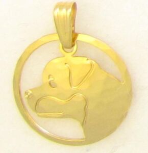 Afghan Hound Jewelry Gold Head Pendant by Touchstone Dog Designs