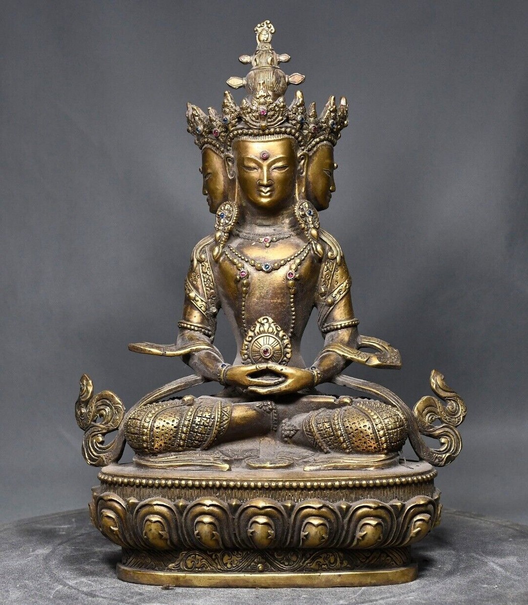 Gilded Statue of Usnisavijaya - Buddha of Longevity Gilded Statue of Usnisavijaya - Buddha of Longevity
