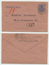 73158 - Ganzsache RU 8 - Rohrpost-Brief, Berlin 27.6.1919 - Redaktion Reichsbote