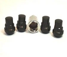 4 Pc BLACK CHEVROLET S10 BLAZER LOCKING LUG NUTS CUSTOM WHEEL LOCK # AP-20705BK