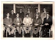 TE-2 Radio System Training Course D33A - Vintage Black & White Photo - 1950-60's