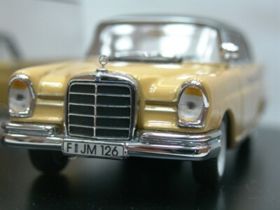 WOW EXTREMELY RARE Mercedes W111 220SE Limo 1959 Yellow 1:43