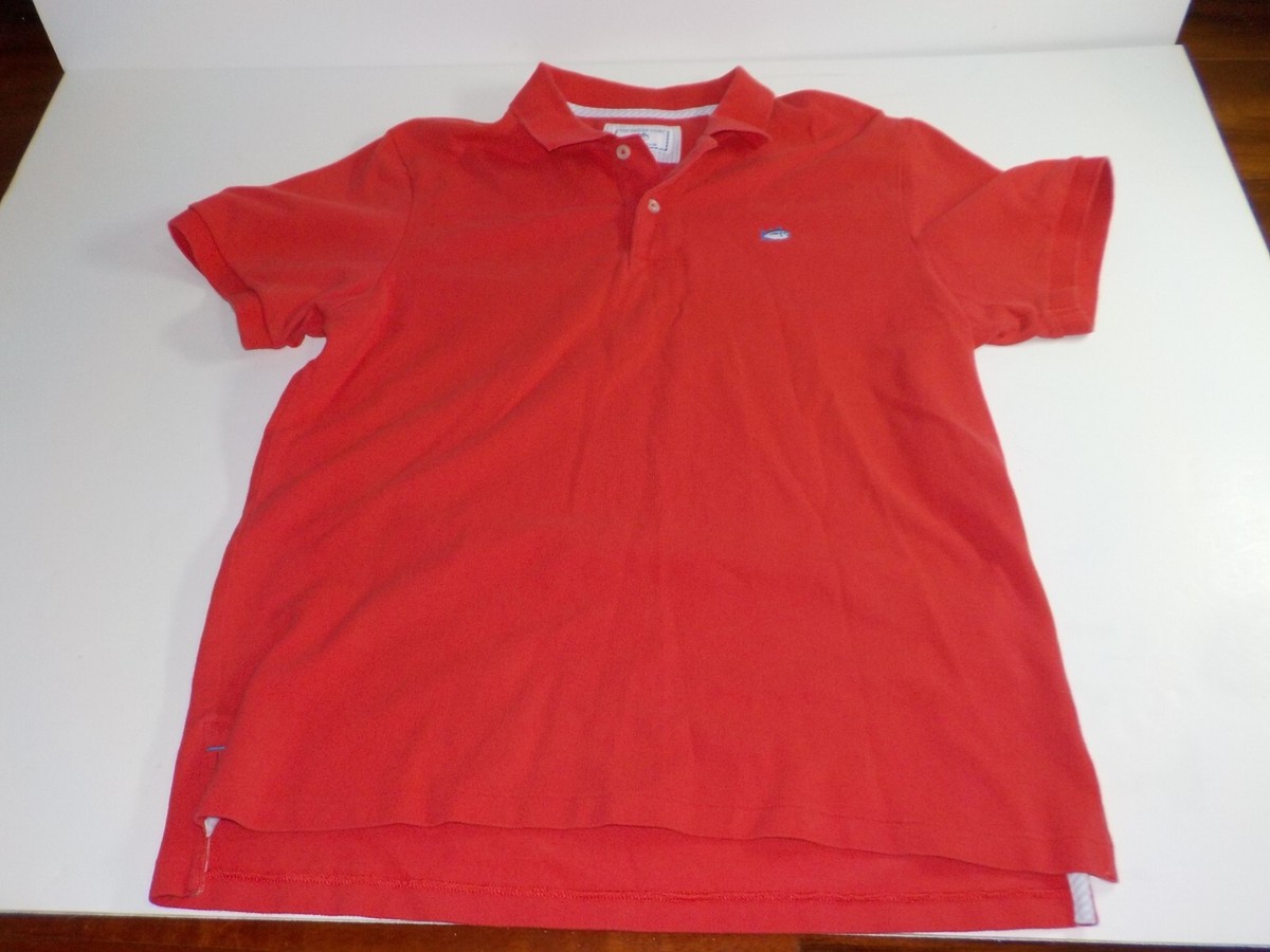 Southern Tide Shirt Mens Large Red Polo Short Sleeve