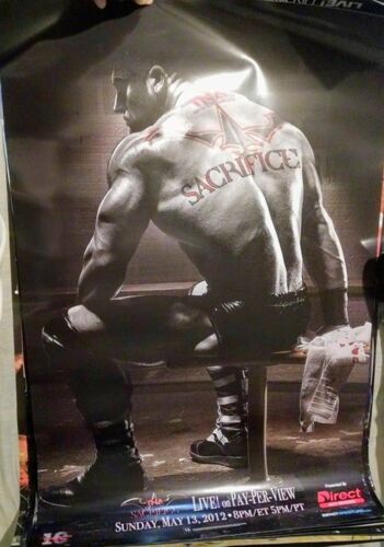 TNA SACRIFICE ORIGINAL EVENT POSTER 3 PRO WRESTLING