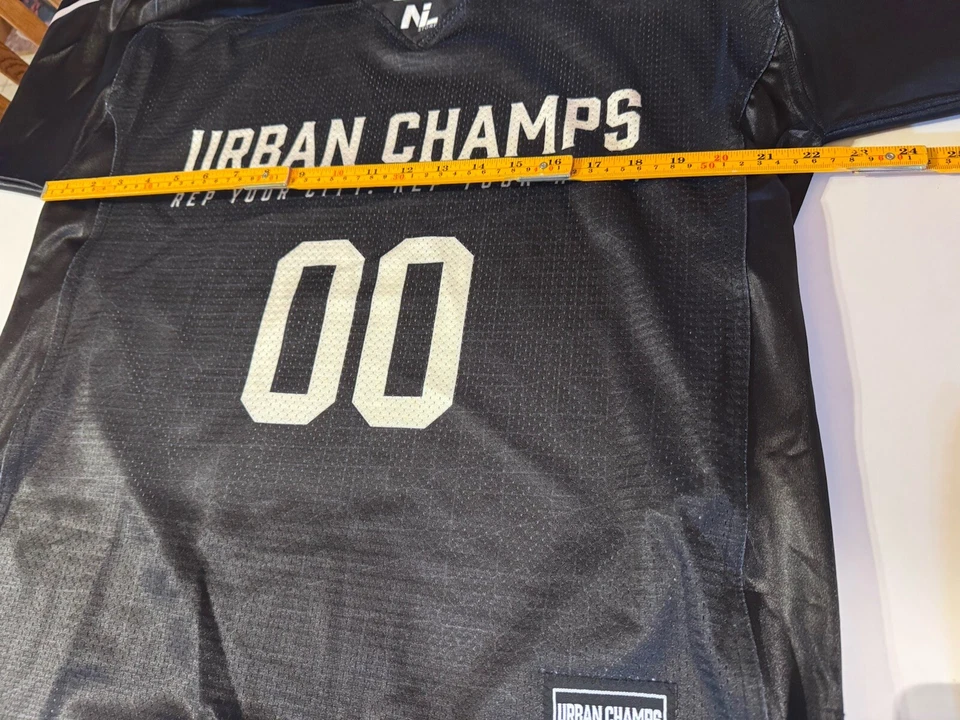 Urban Champs Black 00 Jersey Unisex Size Medium  Athletic Apparel - Image 3 of 4