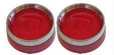 1955-56 Pontiac Tail Lamp Lens Wtrim 870 Chieftain Starchief Pair 1955-56 Pontiac Tail Lamp Lens Wtrim 870 Chieftain Starchief Pair
