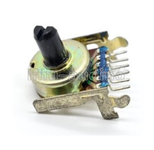 1x 161 Potenciómetro Giratorio Horizontal Doble B50K Doble Canal Amplificador Volumen