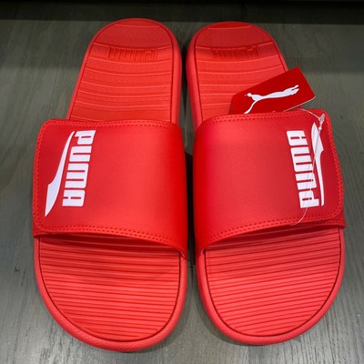 puma red sandals