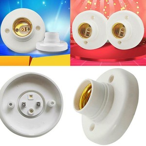 E27 Round Plastic Base Screw Light Bulb Lamp Socket Holder ... E27 Round Plastic Base Screw Light Bulb Lamp Socket Holder ...