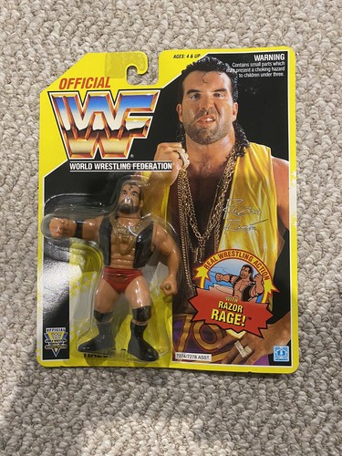 WWF WWE Hasbro Razor Ramon 1993 Yellow Card Series...