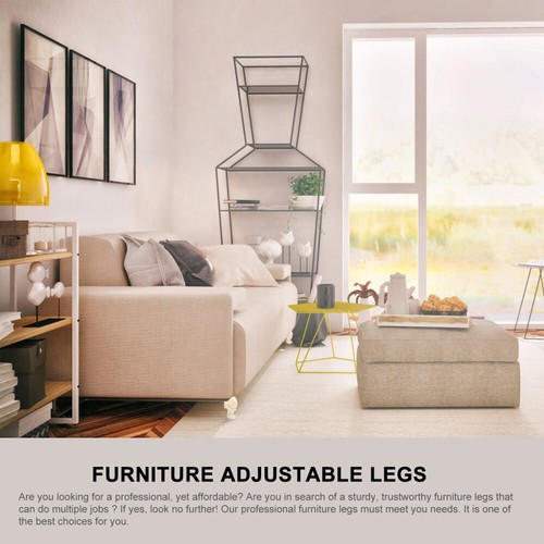 4 Pcs Solid Wood Furniture Wooden Feet Replacement Sofa Legs Bun for - Picture 9 of 12