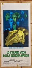 LO STRANO VIZIO DELLA SIGNORA WARDH FENECH SEXY THRILLER LOCANDINA ORIGINALE