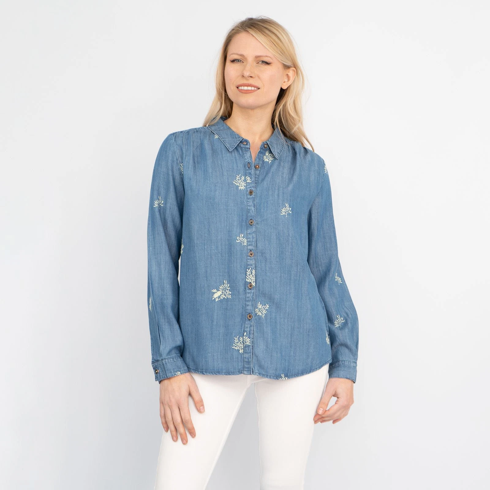 White Stuff Shirt Denim Womens Blue Soft Light Long Sleeve Casual Relaxed Tops
Opens in a new window