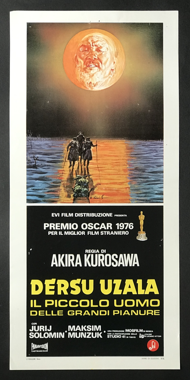 Locandina originale film Dersu Uzala - Il piccolo uomo delle grandi pianure (1975) - Regia di Akira Kurosawa