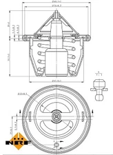 NRF 725012 Thermostat, Coolant for Subaru