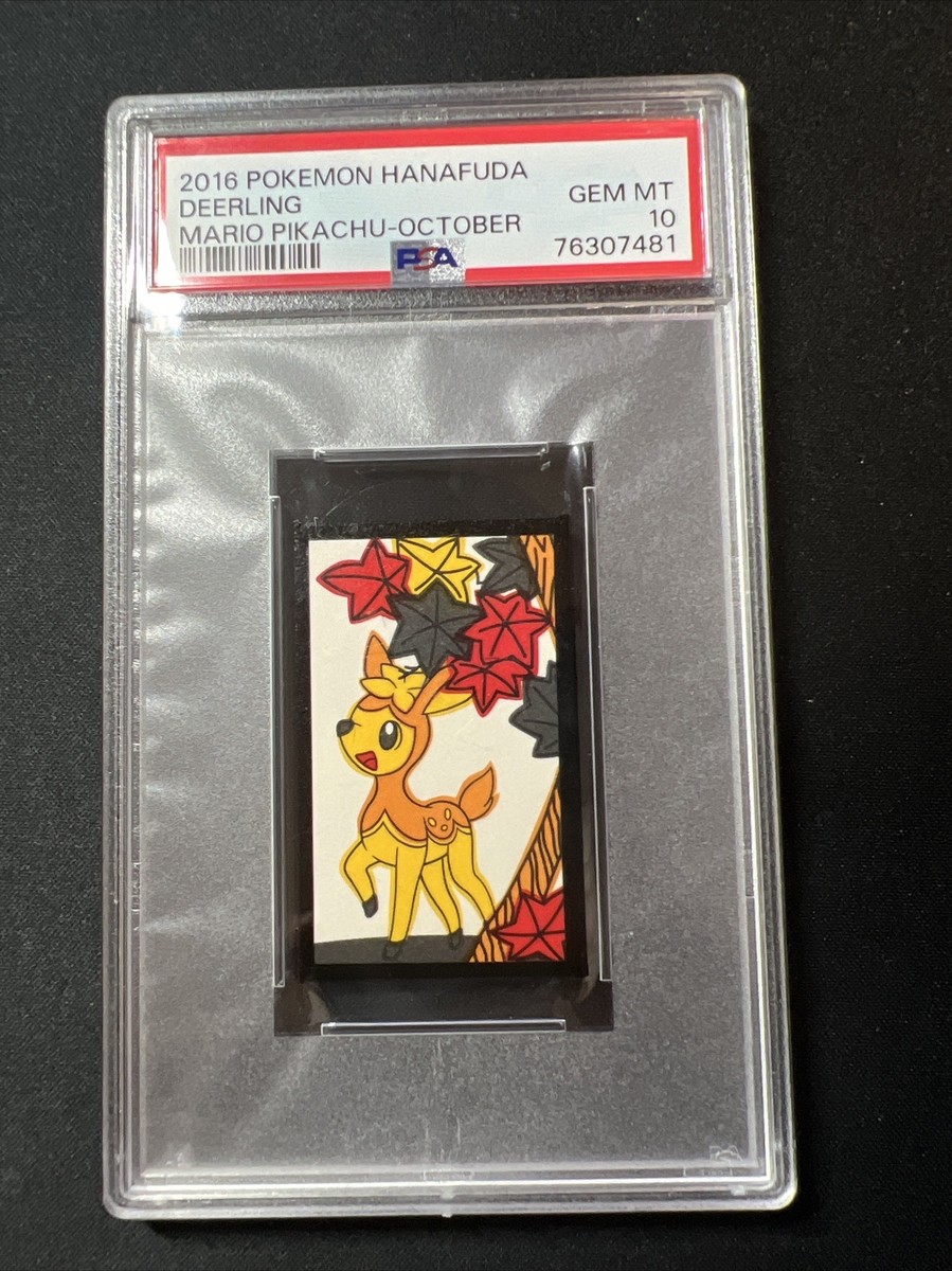 Deerling PSA 10 2016 Pokemon Hanafuda Mario Pikachu October Graded 