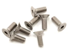 Kyosho 3x8mm Titanium Flat Head Hex Screw (8) [KYO1-S33008HT]