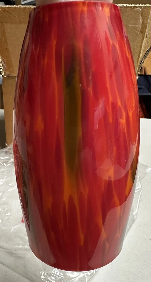 Elk Lighting Mini Pendant Fire Red With Satin Nickel 110-1FR 5” high New - Image 4 of 4