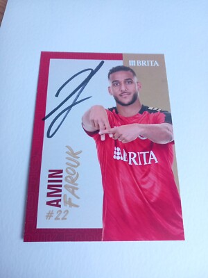 Signierte AK Amin Farouk SV Wehen Wiesbaden NEU