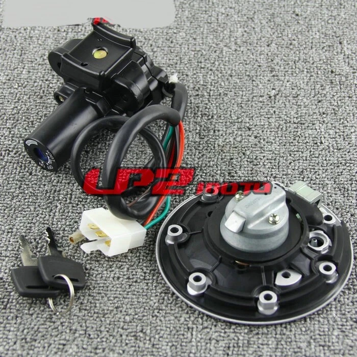 Ignition Switch Fuel Gas Cap Cover Key Set for Kawasaki NINJA ZX-7R ZX750P 00-01 - Imagem 4 de 4