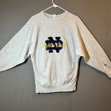 VTG Champion Reverse Weave Notre Dame Fighting Irish Crew grey XL